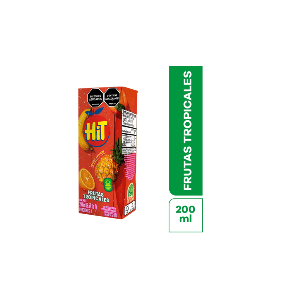 JUGO HIT TROPICAL 200 ML ( 1 CAJA X 24 UNDS )