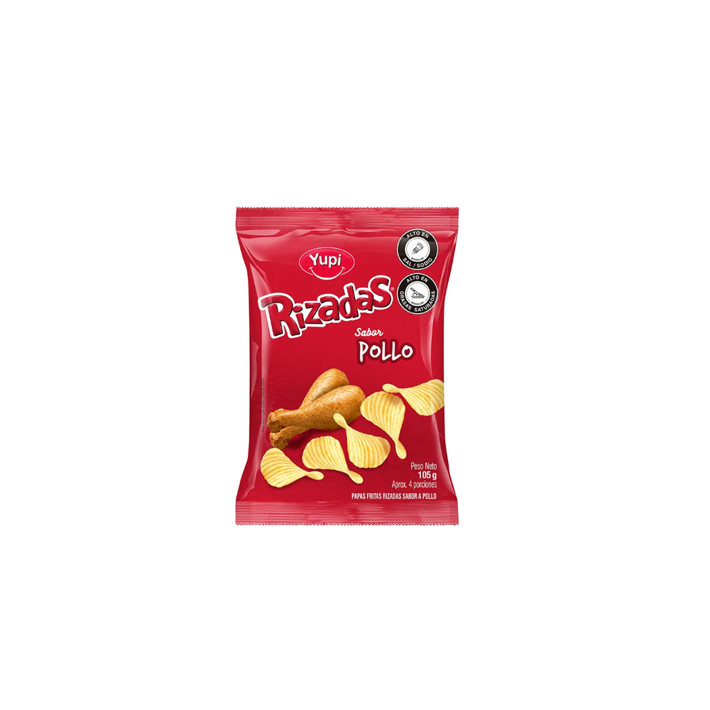 RIZADAS POLLO 105GR (1 CAJA X 20 UND)
