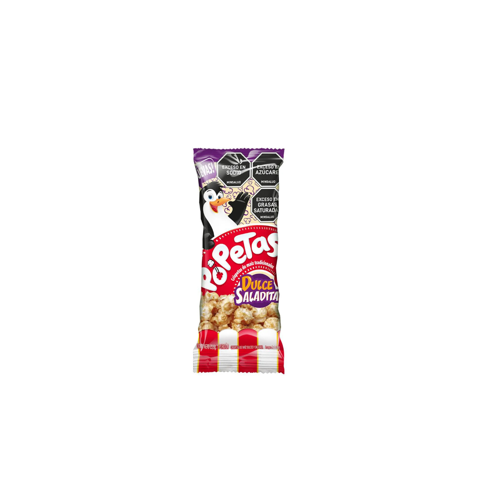 POPETAS MIX DULCE Y SALADITO  ( 1 CAJA X 10 DISPLAY X 6 UNDS )