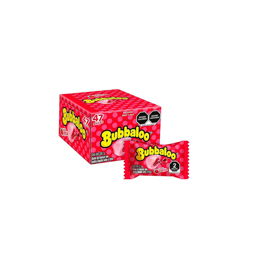 BUBBALOO CEREZA  (1 DISPLAY X 47 UNDS)