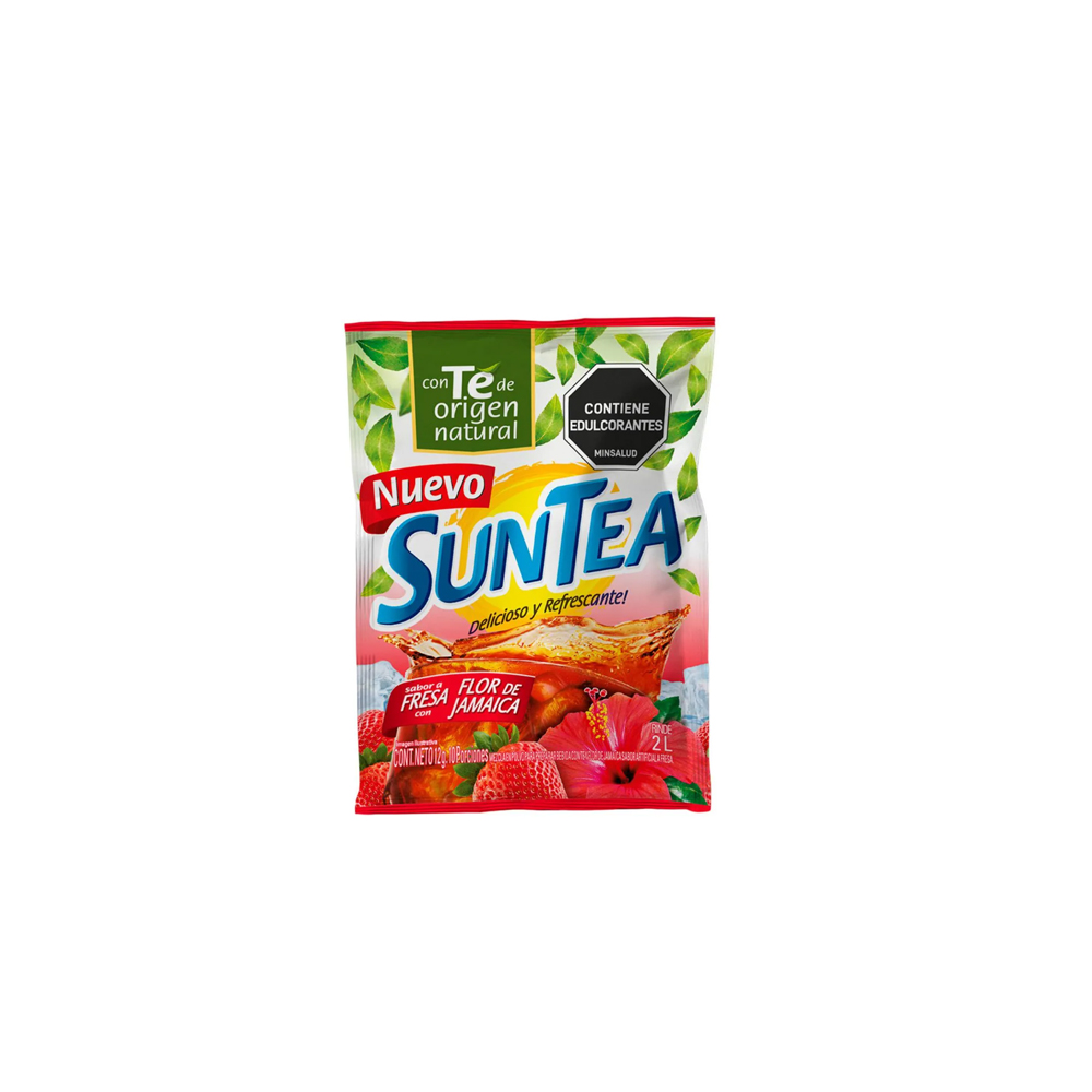 SUNTEA FRESA FLOR DE JAMAICA 12G ( 1 CAJA X 20 DISPLAY x 12 unds)