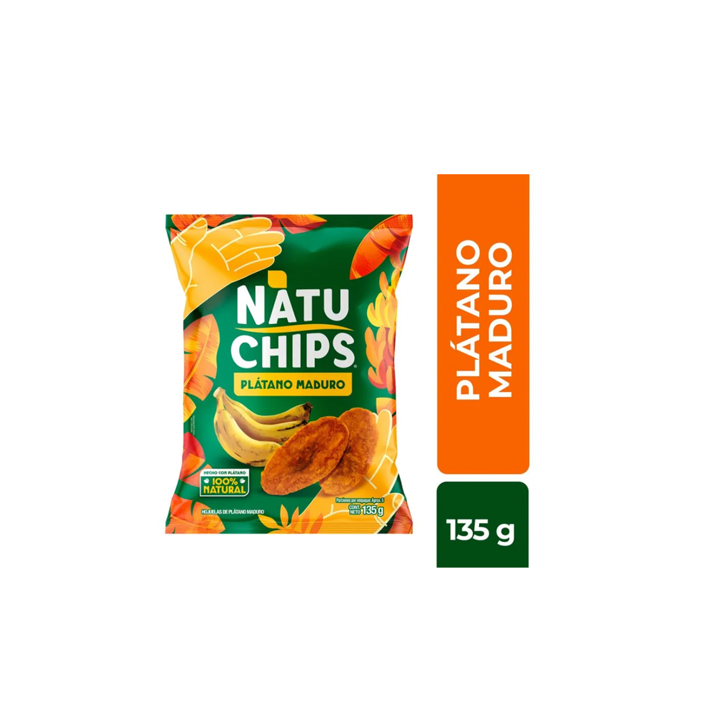 NATUCHIP PLATAN0 MADURO 135GR ( 1 CAJA X 20 UNDS)