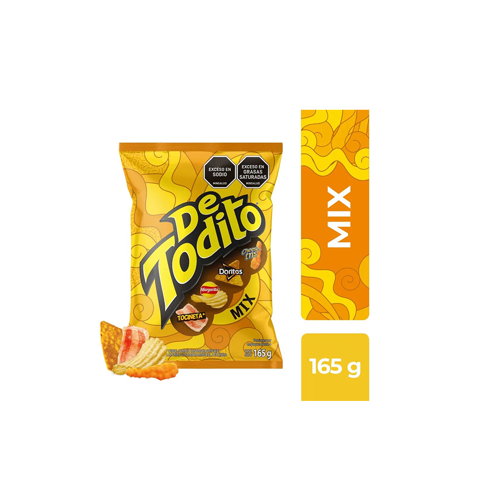 DETODITO MIX 165GR ( 1 CAJA X 16 UNDS )