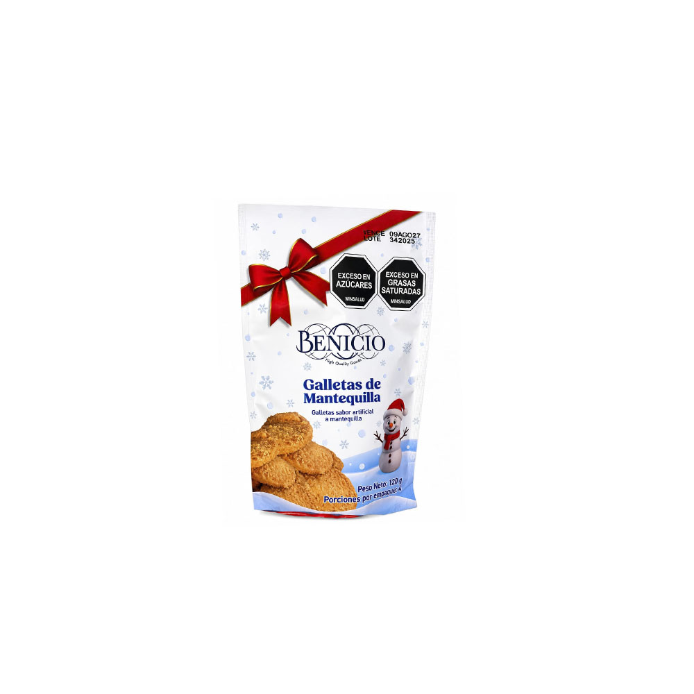GALLETAS BOLSA BENICIO 1 CAJA X  24 BOLSAS X 120G