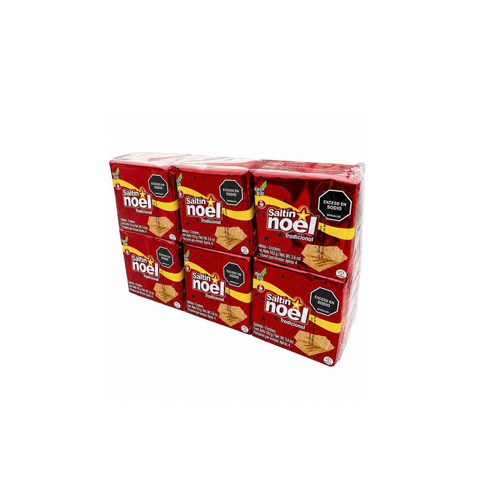 SALTIN NOEL TRADICIONAL 1 TACOS (1 CAJA X 8 DISPLAY X 6 UNDS)