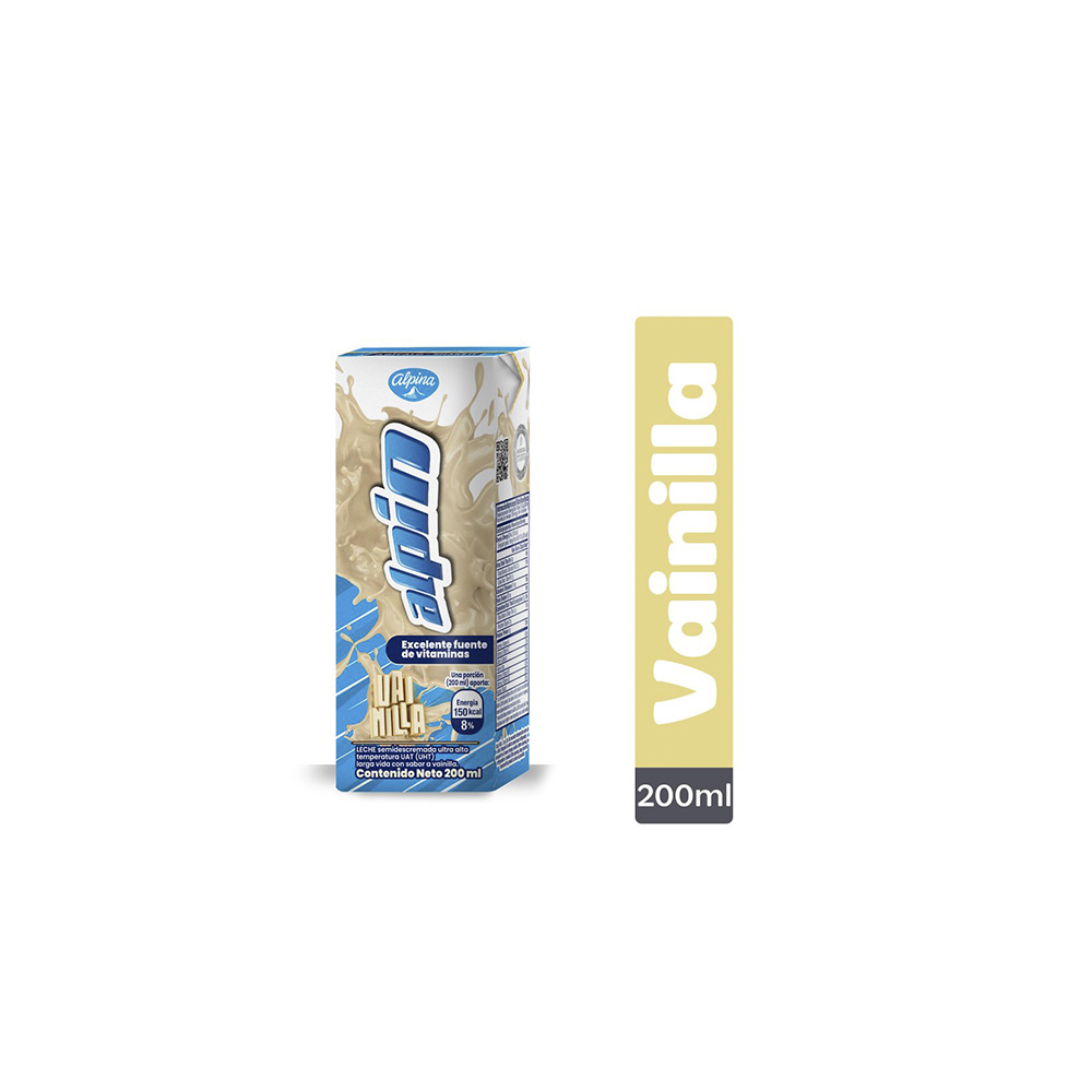 ALPIN VAINILLA TETRA CAJA 200ML ( 1 CAJA  X 27UND )