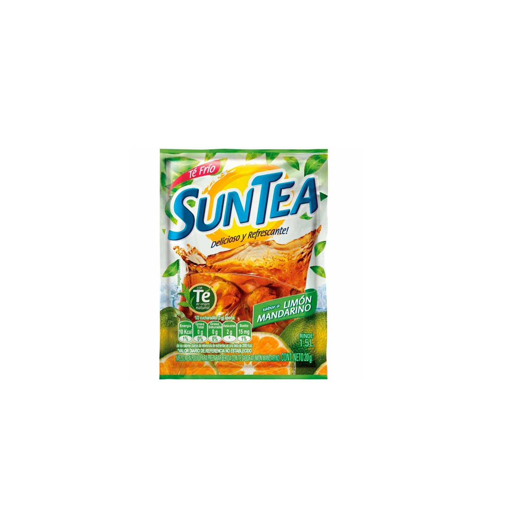 SUNTEA LIMON MANDARINO 12G ( 1 CAJA X 20 DISPLAY x 12 unds)