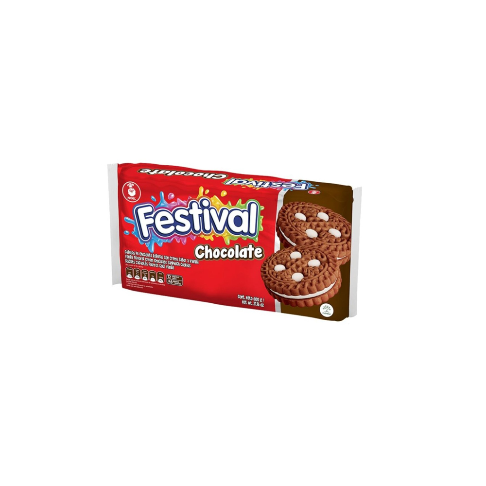 GALLETAS FESTIVAL CHOCOLATE ( 1 CAJA X 24 DISPLAY X 12 UNDS )